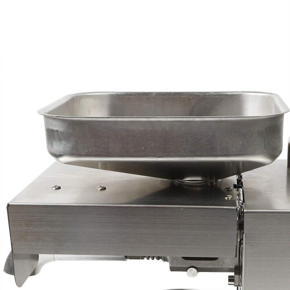 1500W Automatic Oil Press Machine for Home & Commercial Use - Stainless Steel Nut Seed Oil Extractor with Cold/Hot Press & Smart Temperature Control - Perfect for Making Almond, Walnut, Peanut, and Sesame Oils in Kitchen or Small Business