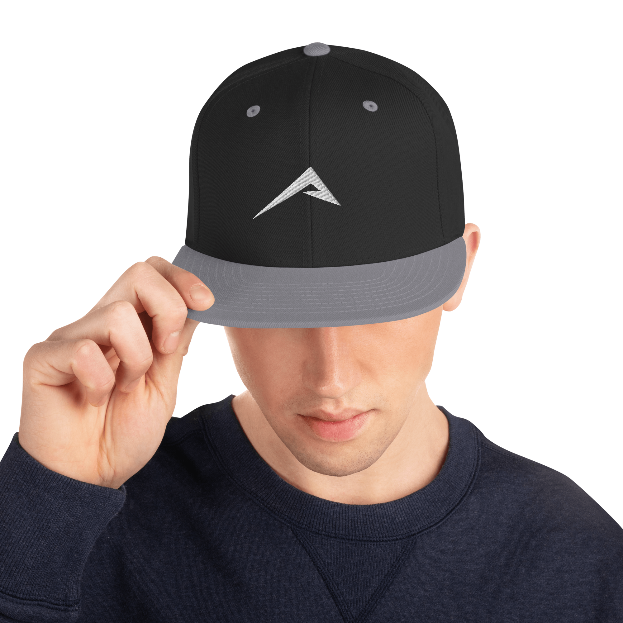 Original Snapback Cap for Men & Women - Adjustable Flat Brim Hat in White, Black & Silver - Perfect for Streetwear, Hip Hop & Casual Outfits