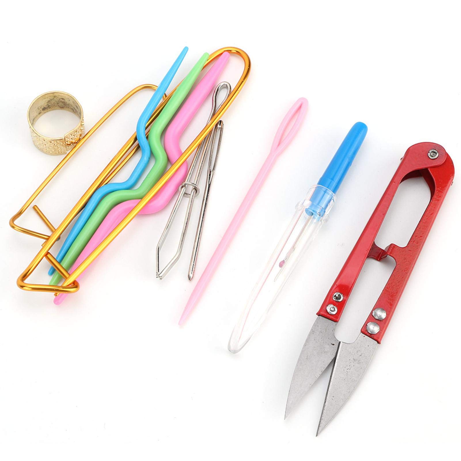 Crochet Stitch Markers Set - 50pcs Colorful Knitting Accessories for DIY Craft Projects | Perfect for Knitting, Crocheting & Sewing Projects