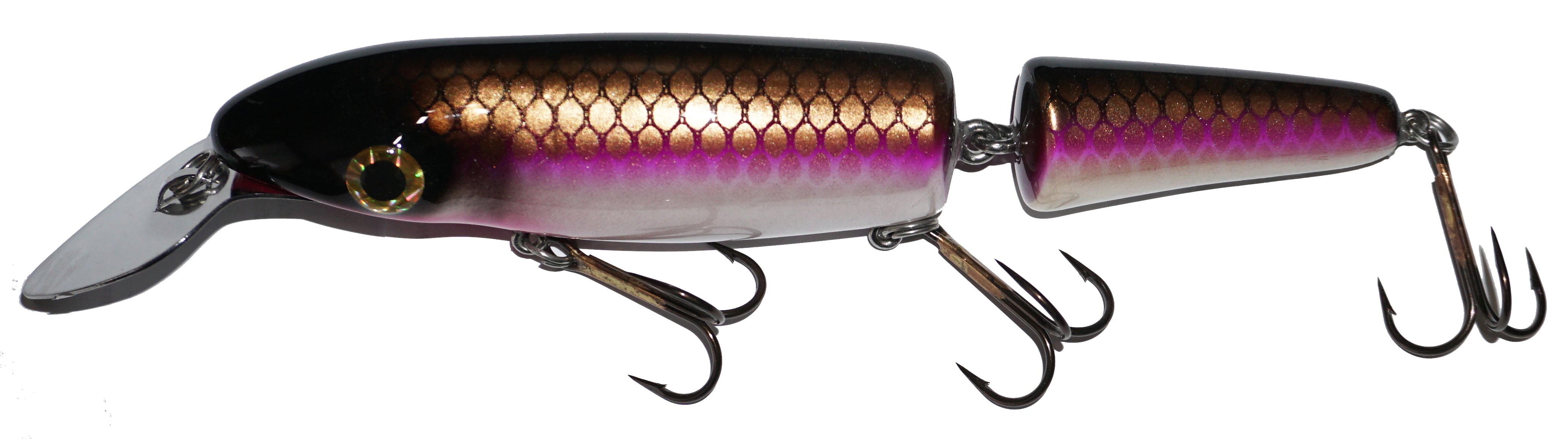 Big Fork Reef Digger Crankbait Jointed Fishing Lure - Saltwater Bass Fishing Bait for Offshore & Inshore Angling