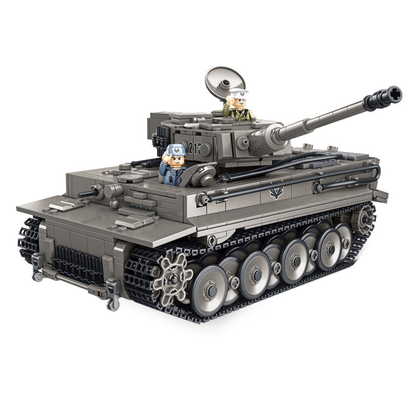 Panlos 632015 1776 PCS Tiger I Heavy Tank Building Blocks - WWII German Panzerkampfwagen VI Ausf. E Model Kit for Adults & Collectors | Military Display & Historical Gift