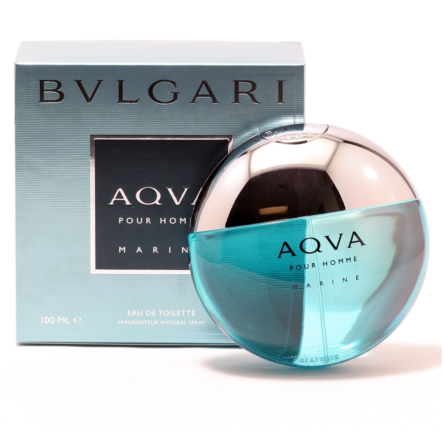 Bvlgari Aqua Marine Pour Homme Eau de Toilette Spray for Men - Fresh Aquatic Cologne for Day & Night Wear, Office & Date Nights