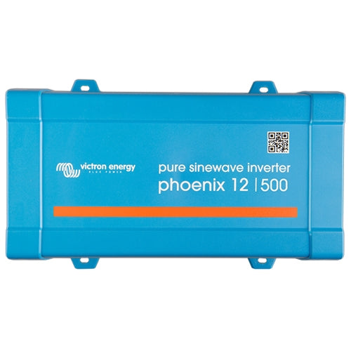 Victron Energy Phoenix Inverter 12V 500W 120V Pure Sine Wave Power Inverter with VE.Direct & NEMA 5-15R Outlet | PIN125010500 | Perfect for RVs, Boats & Off-Grid Solar Systems