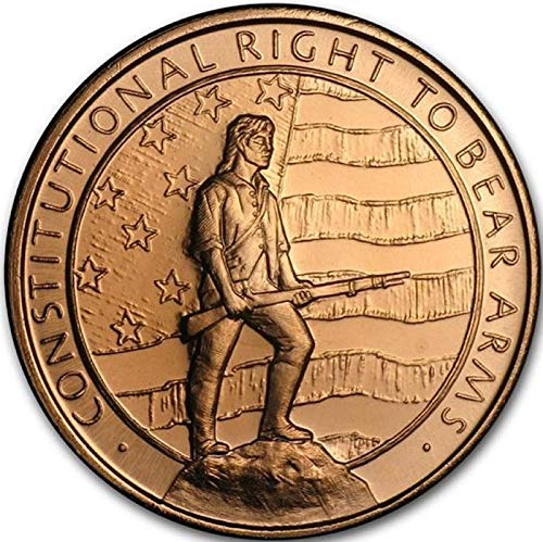 1 oz .999 Pure Copper Round - Second Amendment Challenge Coin - Collectible Gift for Gun Rights Supporters, Military, Police & History Enthusiasts