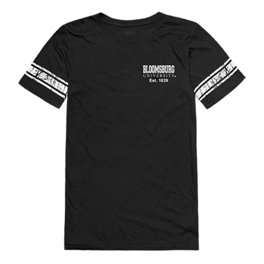 W Republic Bloomsburg University Huskies Women's Practice T-Shirt - Black | Soft Cotton Athletic Tee for Training, Gym & Casual Wear