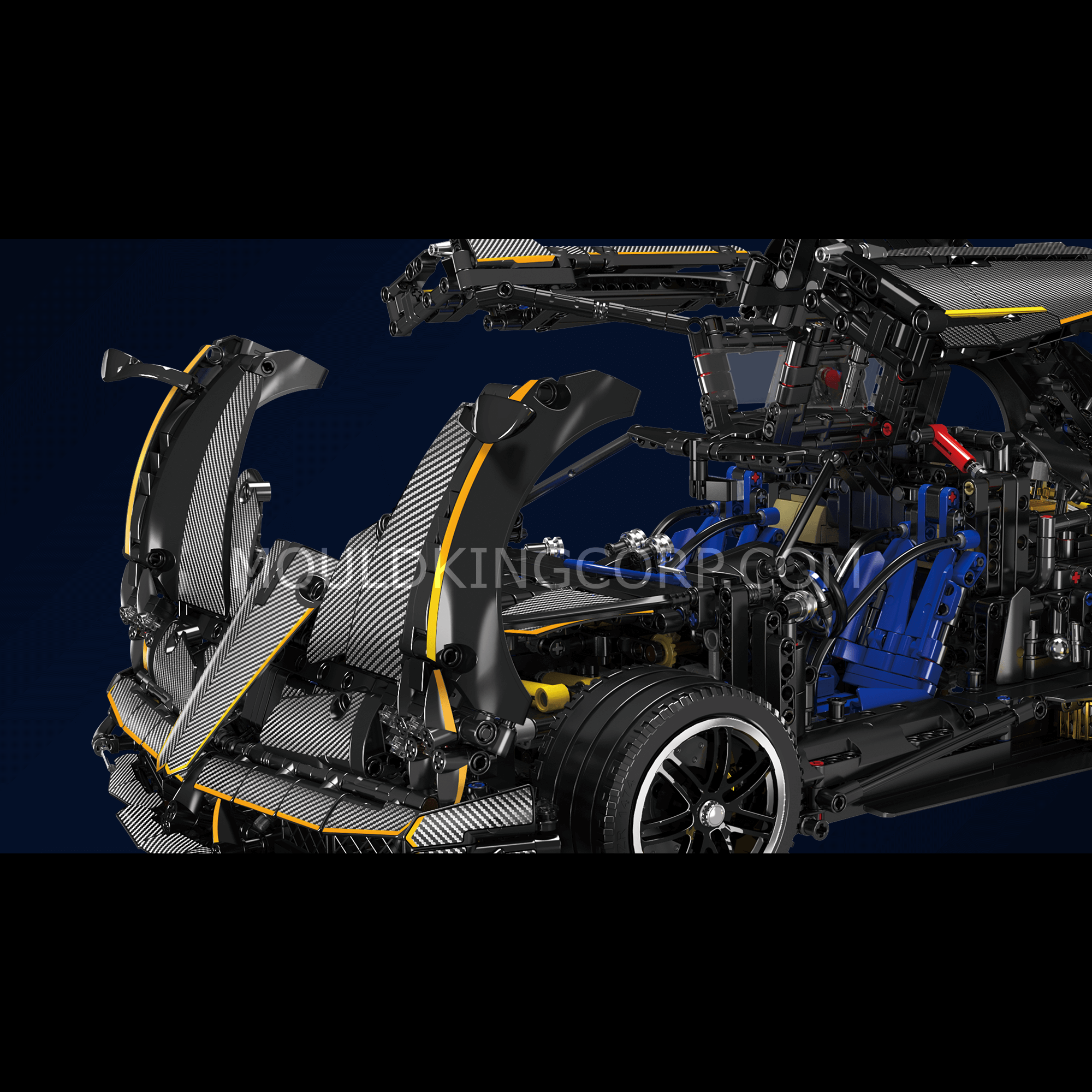Mould King 13182 Huayra Hyper Car Model Building Kit | 4,802 Pieces | STEM Educational Toy for Adults & Teens | Perfect for Collectors, DIY Enthusiasts & Home Decor