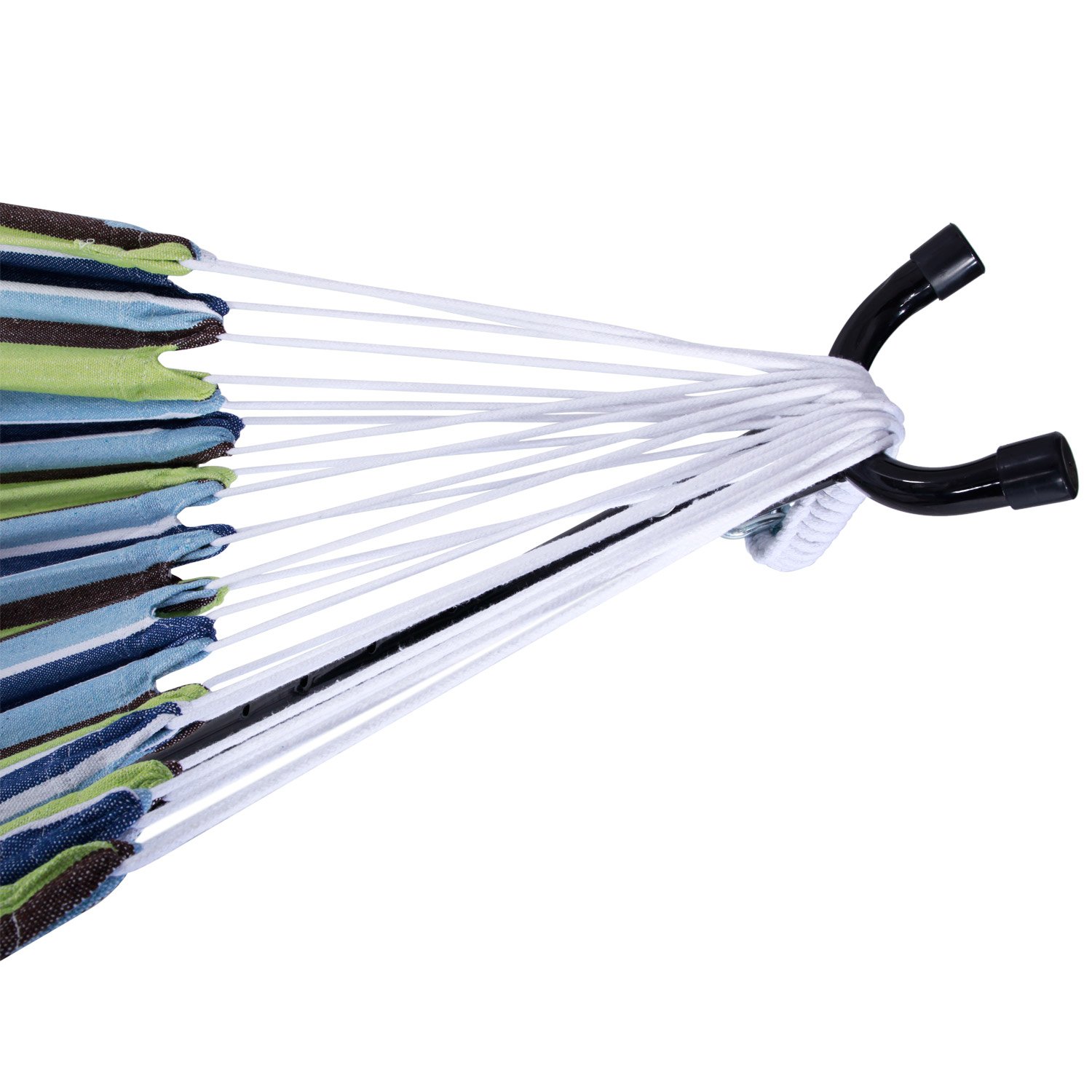 Outdoor Swing Chair Double Hammock with Steel Stand - Portable Camping Bed for Backyard, Garden, Patio & Beach Relaxation