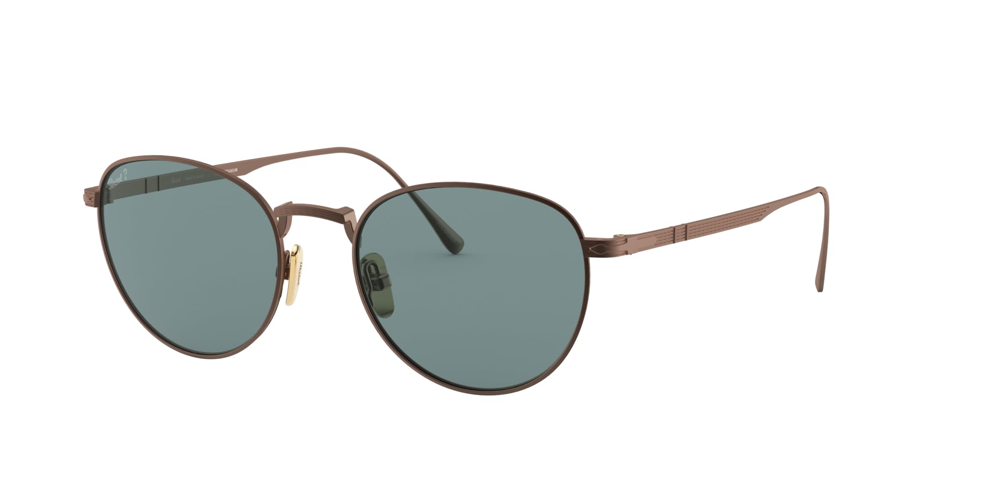 Persol PO5002ST Round Sunglasses for Men & Women - Classic Retro Polarized UV Protection Lenses - Perfect for Driving, Travel & Outdoor Activities