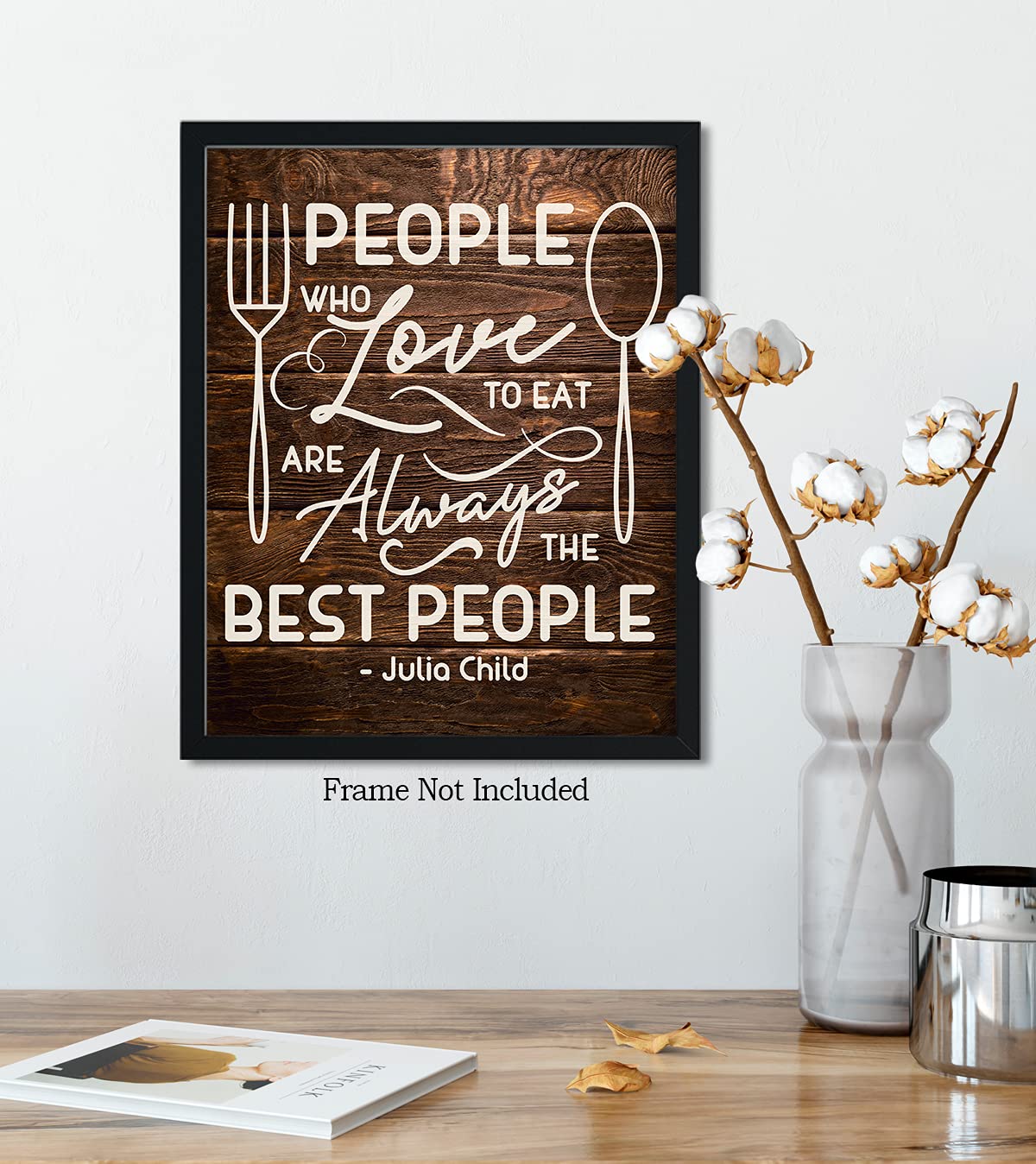Julia Child Kitchen Wall Art - Chef Decor for Home & Restaurant