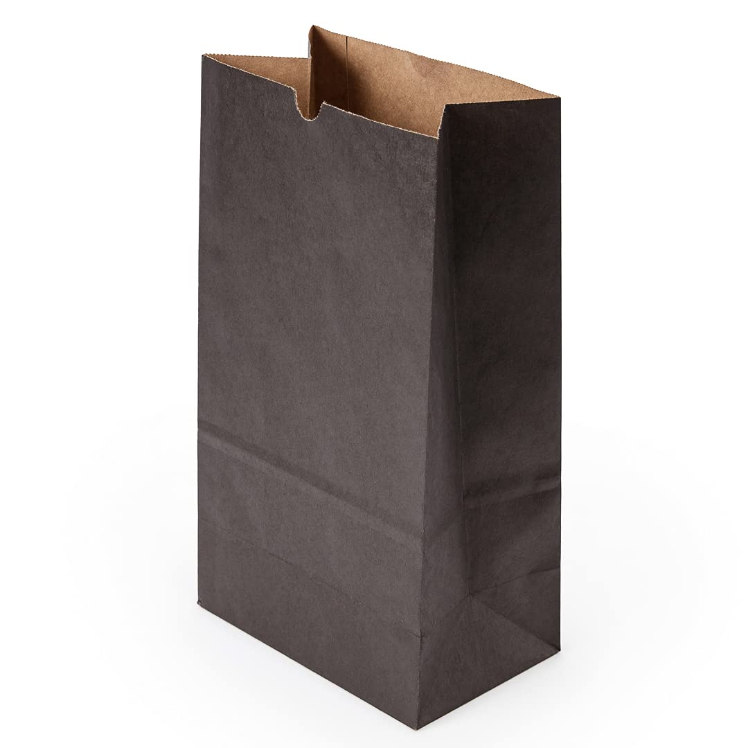 Restaurantware 12lb Disposable Paper Lunch Bags - 100 Pack Large Kraft Paper Bags for Sandwiches, Snacks & Shopping | Eco-Friendly Takeout Bags for Restaurants, Parties, Catering & Gift Packaging