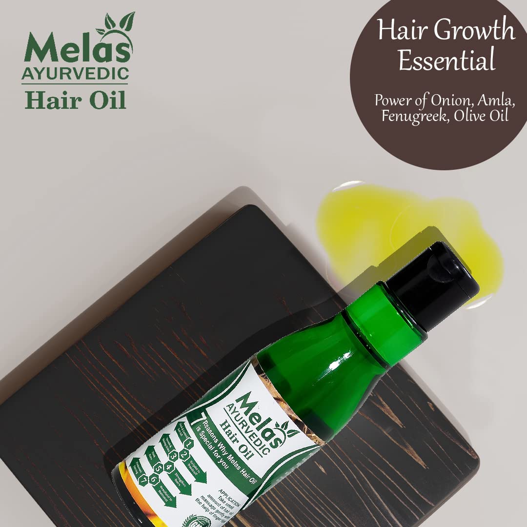 Melas Combo: Brightening Skin Cream for Dark Circles & 100ml Ayurvedic Hair Oil with Comb - Reduces Hair Fall & Restores Shine | Perfect for Daily Skincare & Hair Care Routine