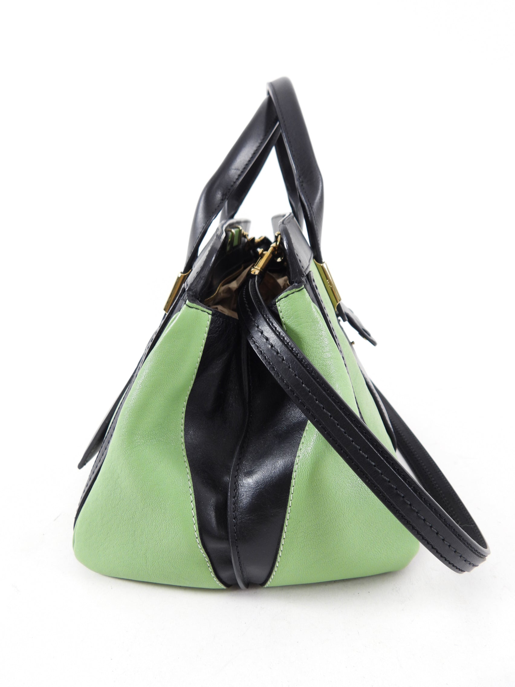 Chloe Alice Two-Way Satchel Handbag for Women in Mint Green & Black - Stylish Crossbody & Shoulder Bag for Work, Travel & Everyday Use