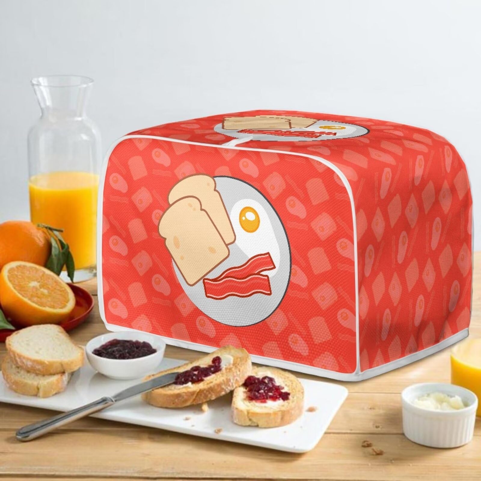 Cherry Butterfly 2 Slice Toaster Cover - Dustproof & Waterproof Kitchen Accessory for Most 2-Slice Toasters - Perfect for Home, Kitchen & Bread Maker Oven Protection