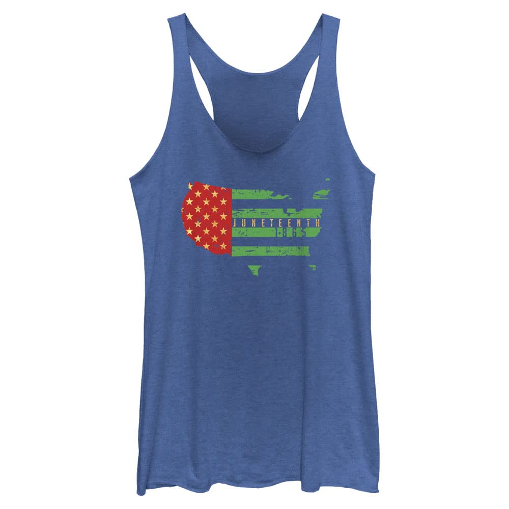 Juneteenth Flag Women's Racerback Tank Top - Patriotic Summer Wear