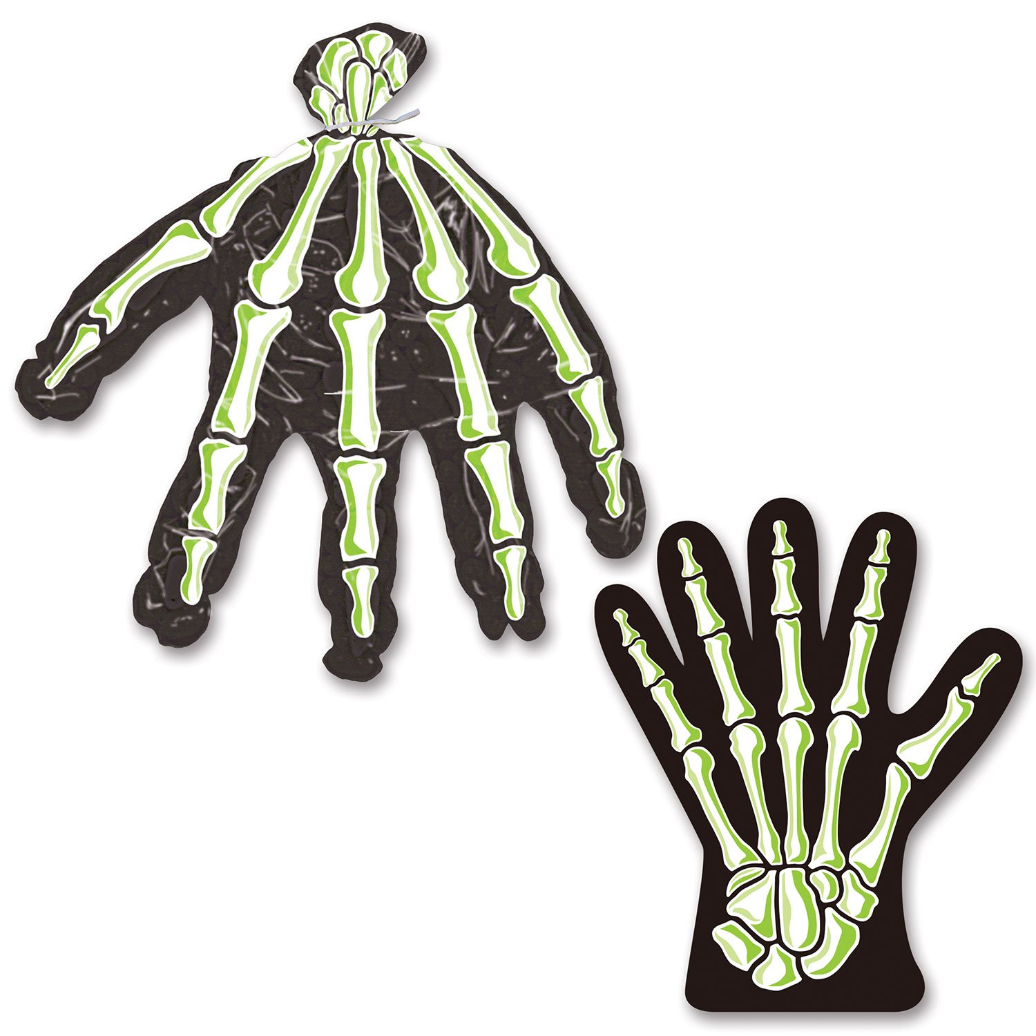 Spooky Skeleton Hand Halloween Treat Bags - Perfect for Trick or Treat, Party Favors & Haunted House Decorations