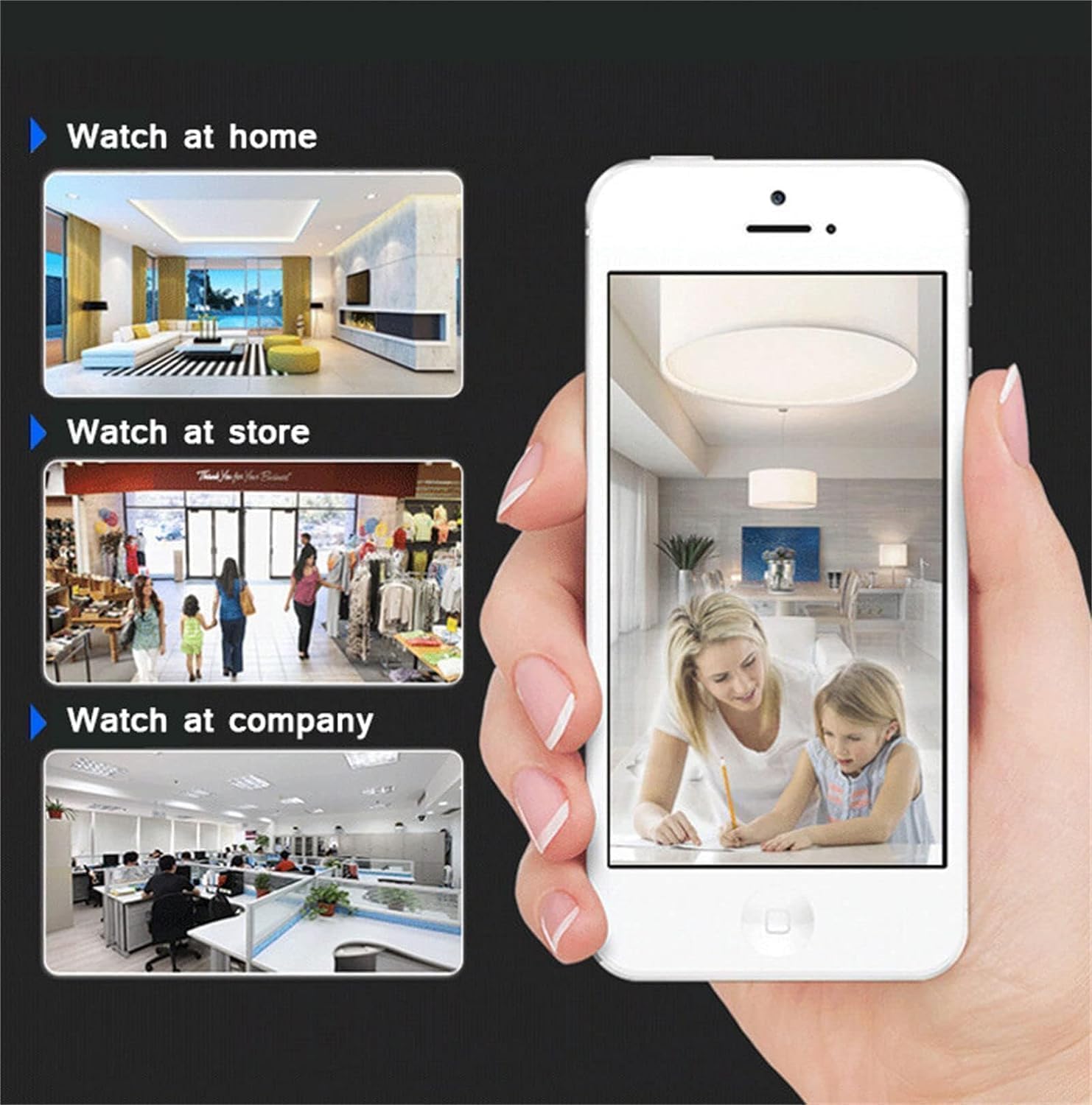 SpyFocus Magnetic Mini Security Camera with Night Vision & Motion Detection - 2 Pack, Wireless Outdoor/Indoor Covert Spy Cam, App Control for Home, Office & Surveillance - Ideal for Baby Monitoring, Pet Watching & Property Security