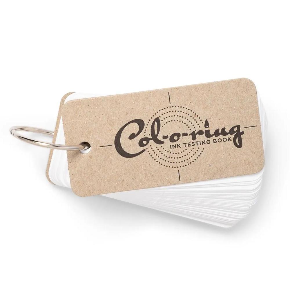 The Well Appointed Desk Col-O-Ring Ink Testing Notebook - 100 Sheets Premium Paper for Fountain Pen & Calligraphy Practice - Perfect for Artists, Writers & Journaling Enthusiasts