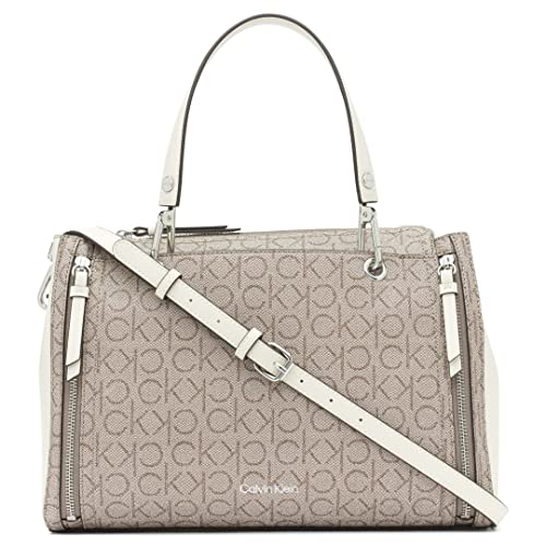 Almond/Taupe/White Logo