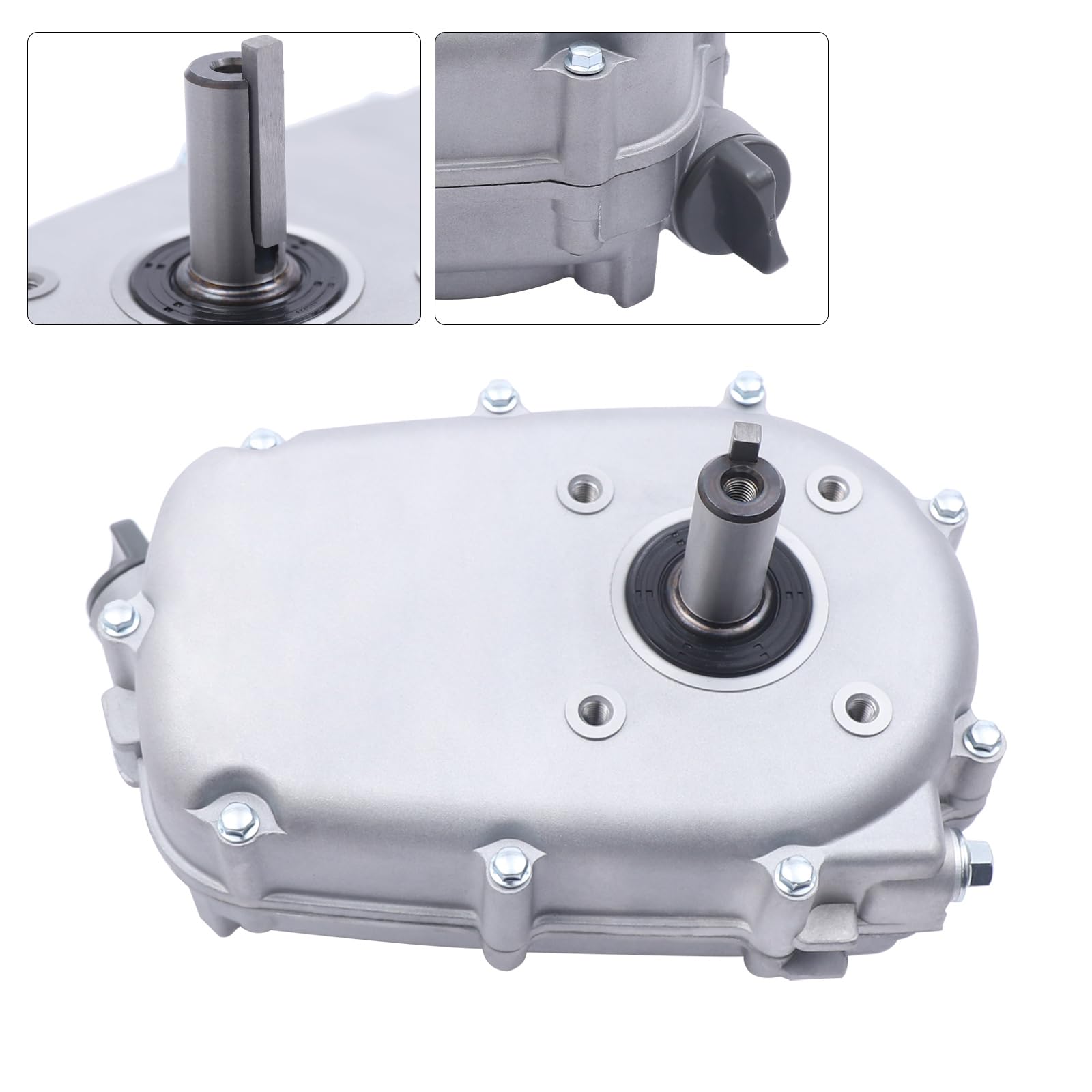 Gear Reduction Box with Internal Clutch for Honda GX270 13HP Engine - 1/2 Speed Reduction, Silver - Perfect for Power Equipment, Agricultural Machinery & Industrial Applications