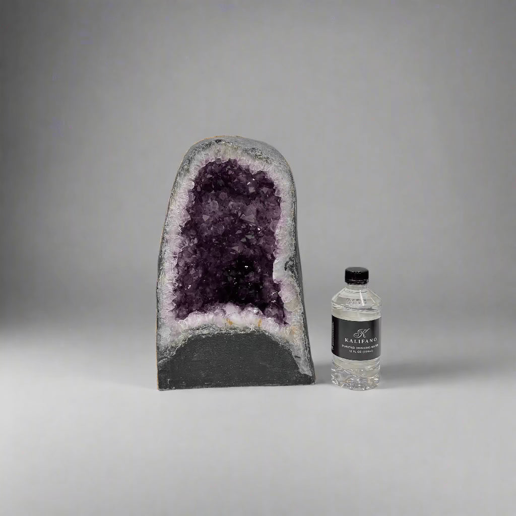 Natural Amethyst Geode Cathedral from Brazil - 12 to 29 lbs - Large Healing Crystal for Home Decor, Meditation & Spiritual Gifts