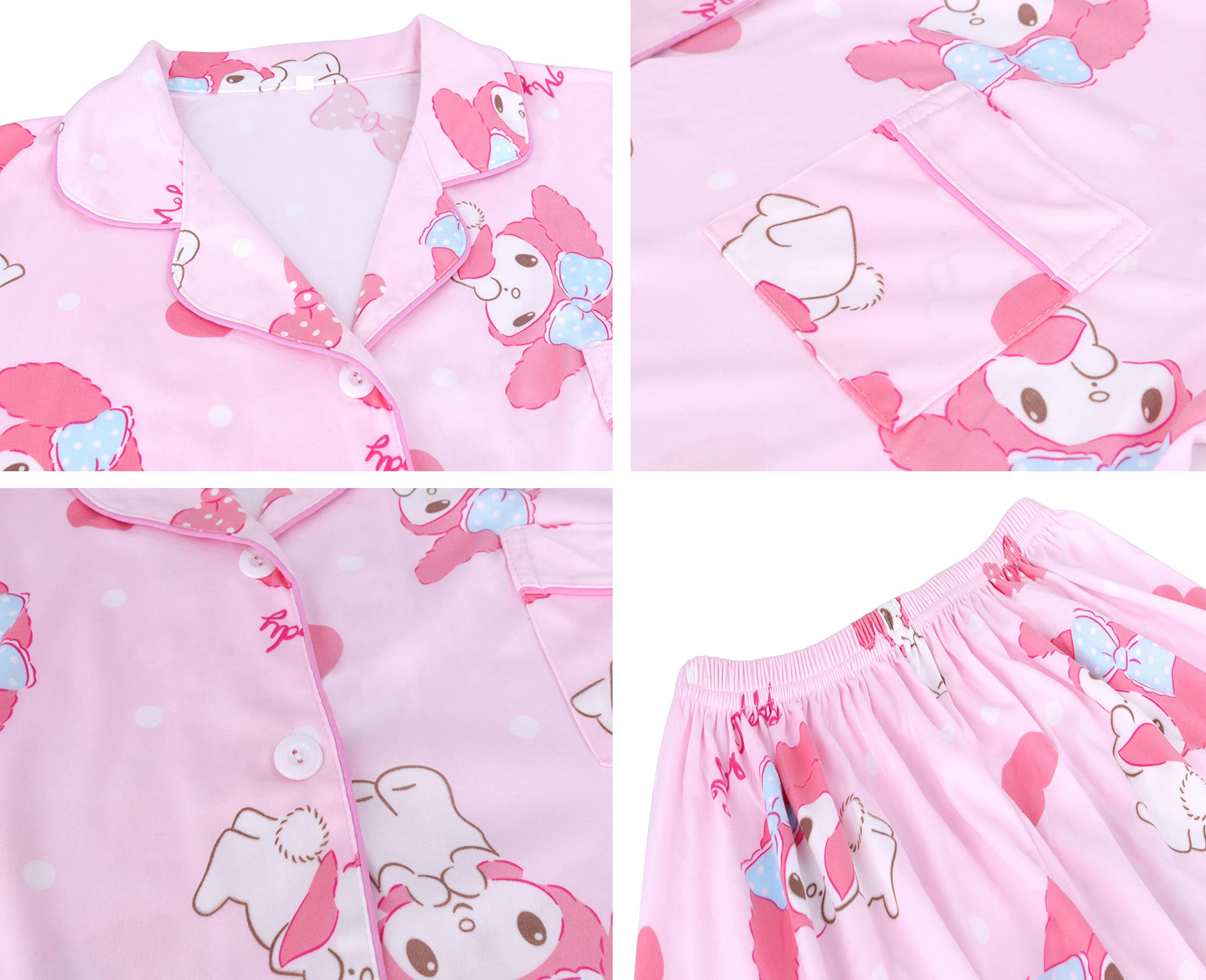 Cute Cartoon Pajama Set for Women - Short Sleeve & Shorts | Sleepwear & Loungewear