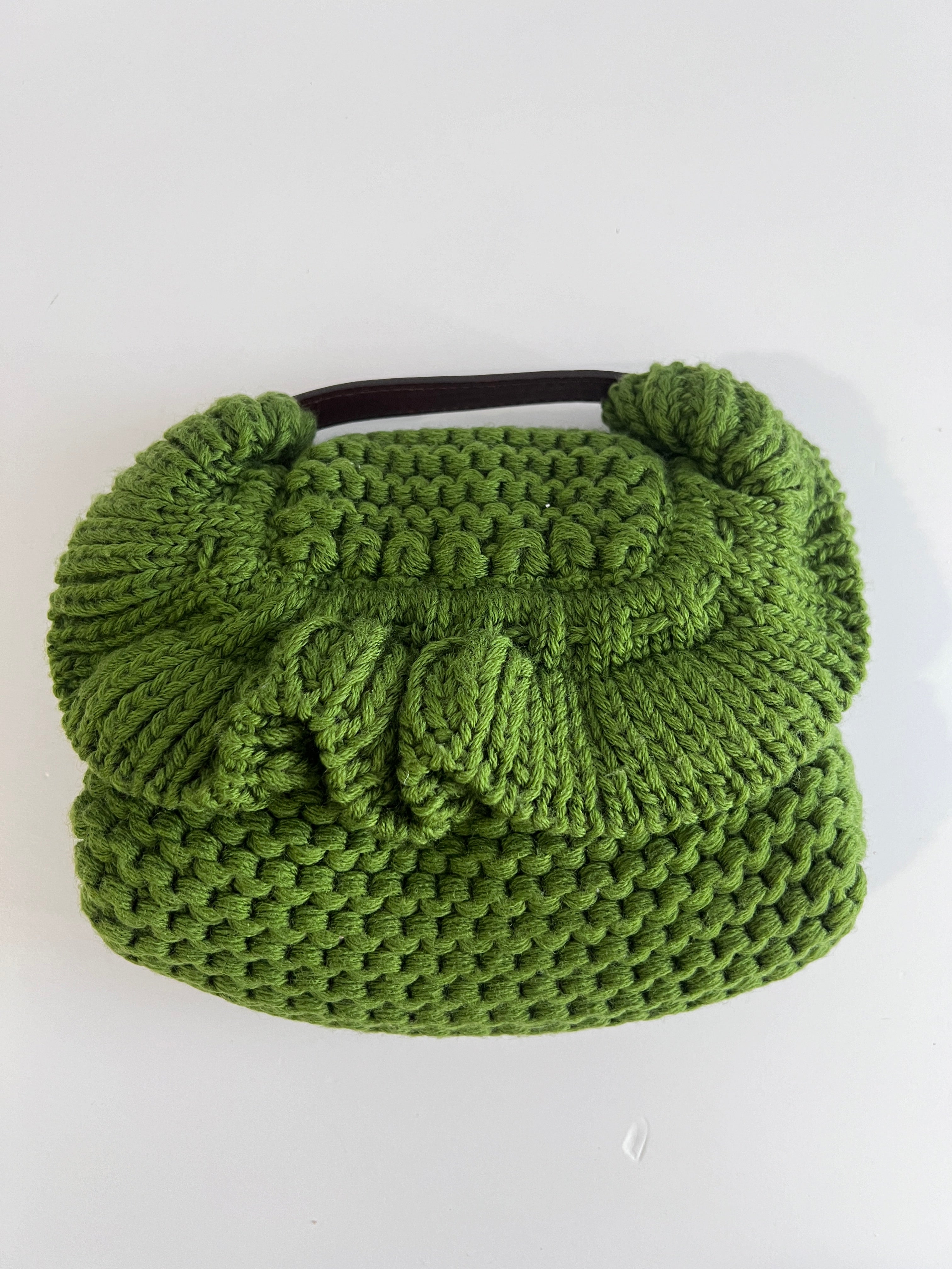 Fendi Green Wool Knit Mini Bag - Stylish & Luxurious Crossbody Purse for Women | Perfect for Parties, Dates & Everyday Use