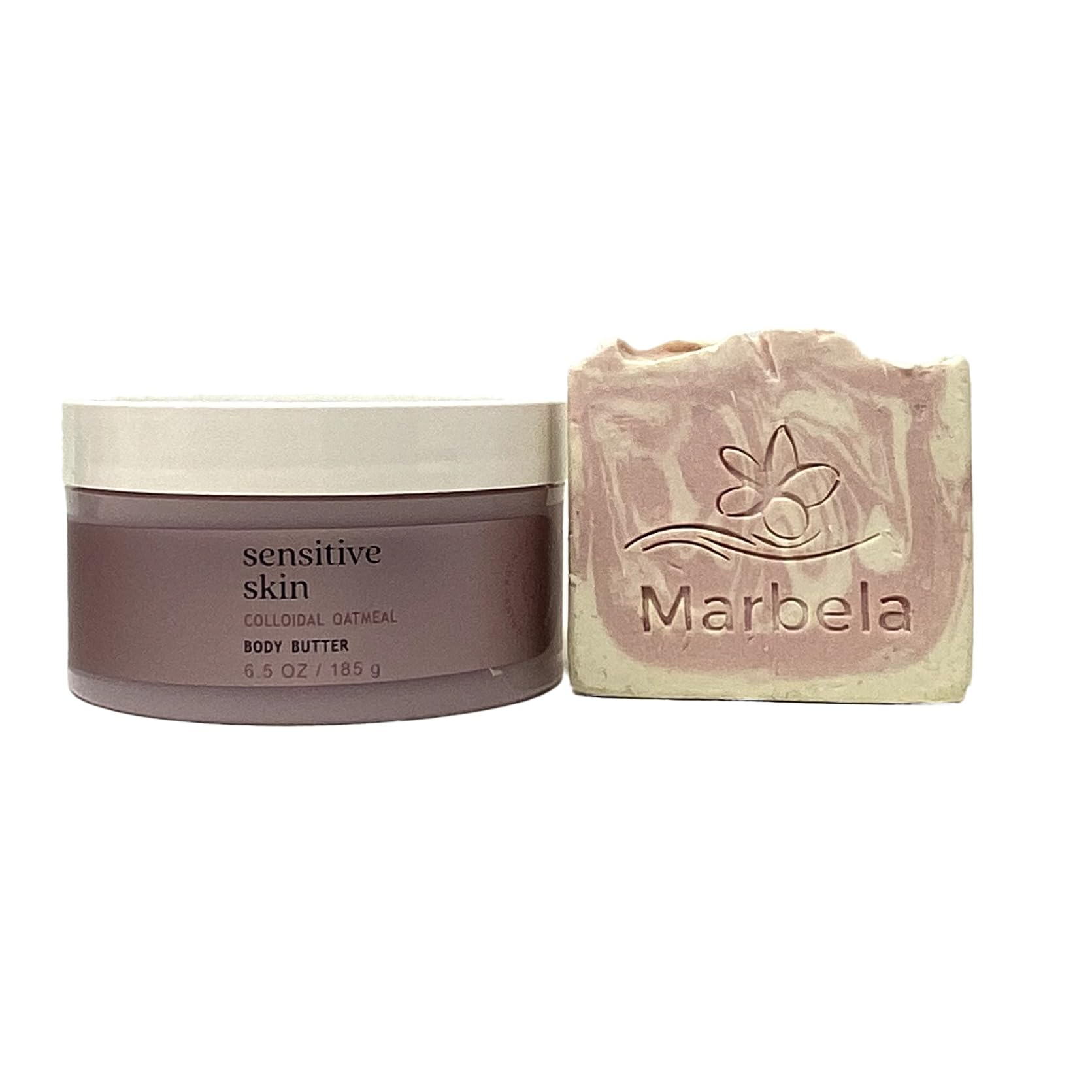 Bath & Body Works Sensitive Skin Body Butter with Colloidal Oatmeal & Himalayan Salt Soap - Moisturizing Cream for Dry, Itchy Skin - Perfect for Daily Hydration & Relaxing Bath Time