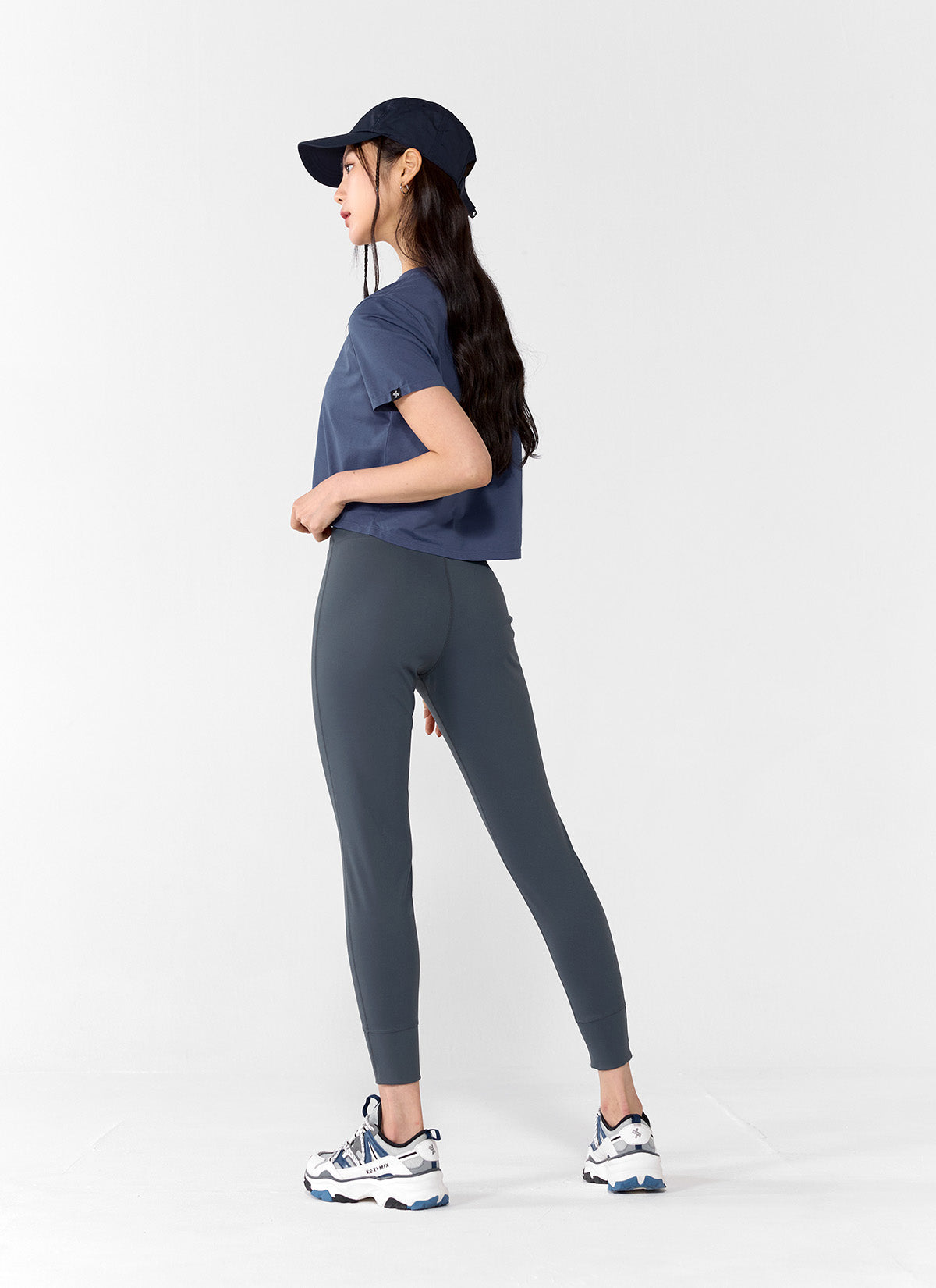 Basic Stretch Crop T-Shirts for Women - Comfortable Casual Short Sleeve Tops for Yoga, Workout & Everyday Wear