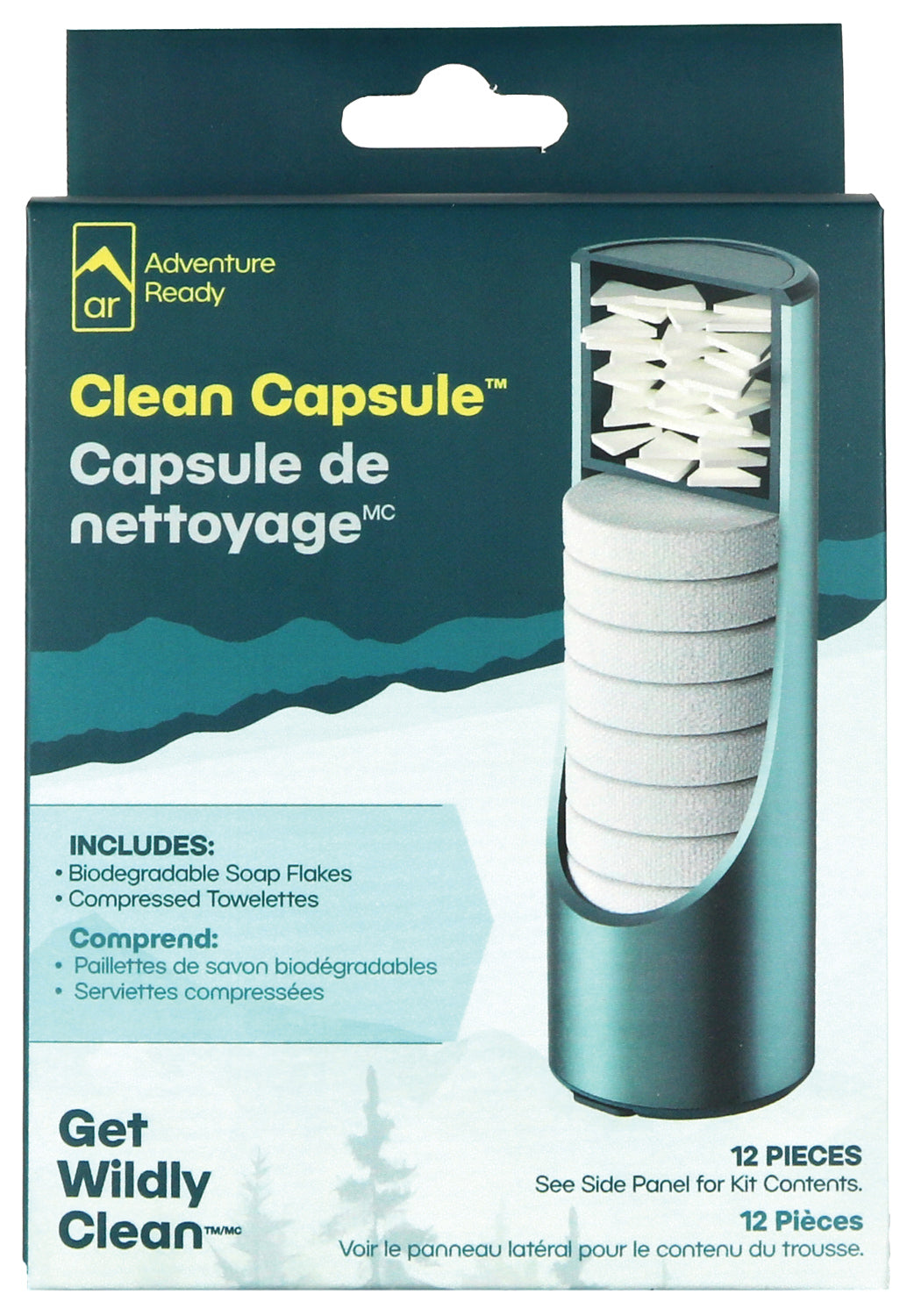 Adventure Ready Clean Capsule - Portable Travel Hygiene Kit for Fresh & Clean Journeys | Perfect for Camping, Hiking, Road Trips & Air Travel