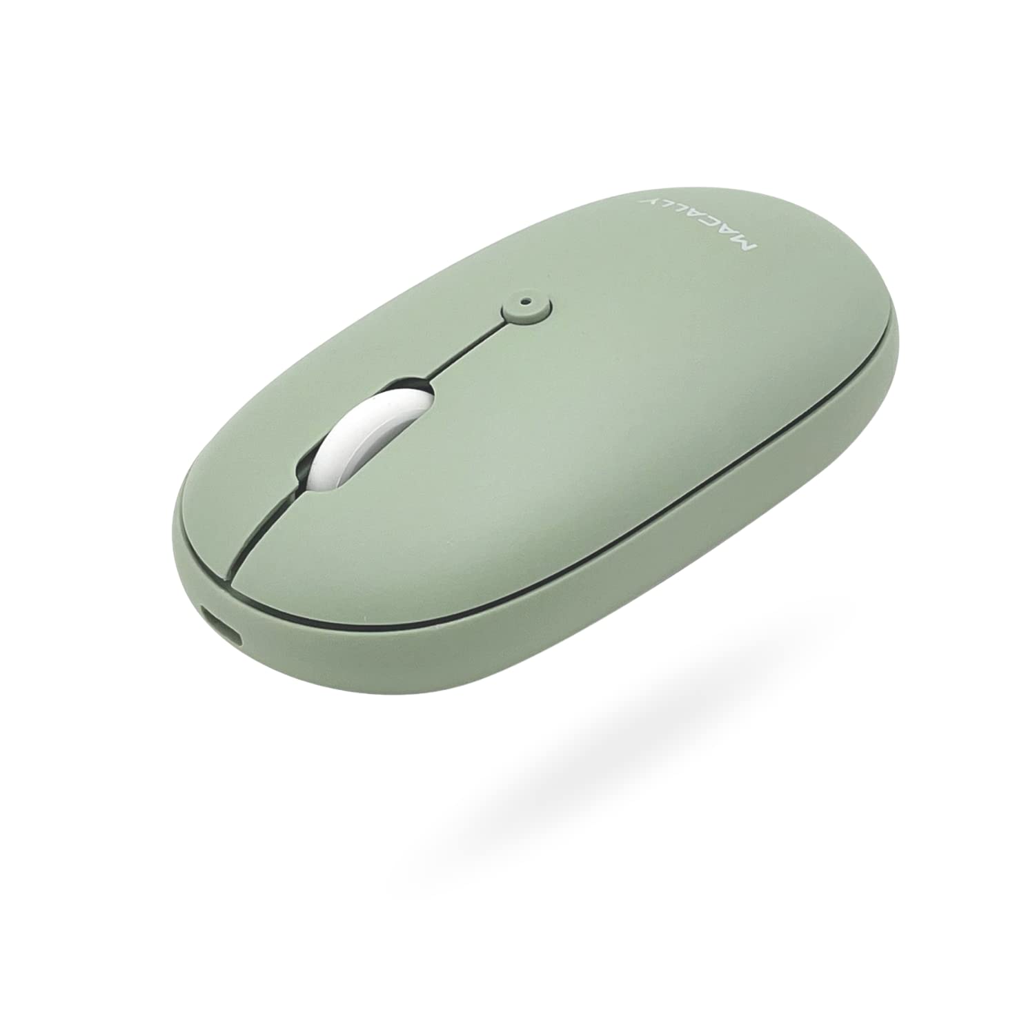 Macally Wireless Bluetooth Mouse for MacBook Air/Pro, iMac & iPad - Rechargeable, Silent Click, Ergonomic Design - Perfect for Office, Travel & Home Use with Windows PC/Laptop
