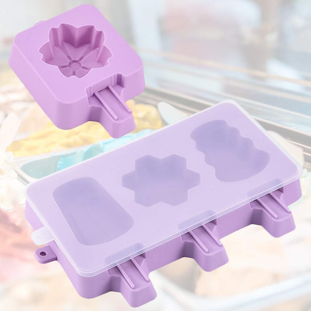 2-Pack DIY Silicone Ice Cream Molds - Reusable Popsicle Makers for Kids, Homemade Ice Lolly & Frozen Treats - BPA-Free, Easy to Use & Clean - Perfect for Summer Parties, Snacks & Family Fun