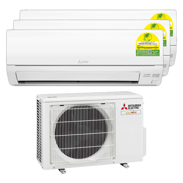 STARMEX SYSTEM 3 AIRCON (9K + 12K + 18K BTU) with Free Installation - Energy Efficient Multi-Zone Air Conditioner for Home & Office Cooling
