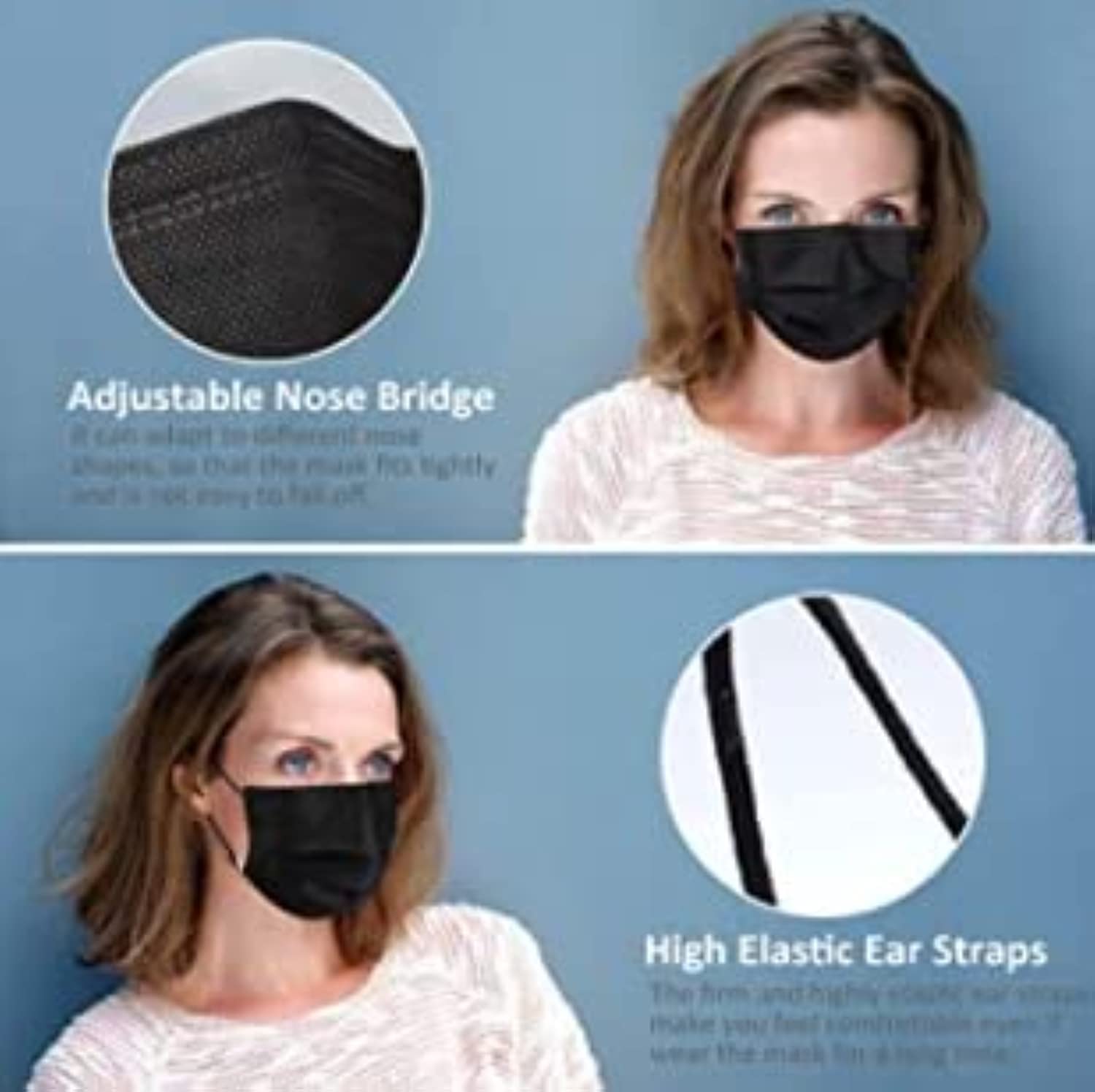 50 Pcs 3-Ply Disposable Cartoon Face Masks for Kids - Soft Breathable Protection for School, Travel & Daily Use