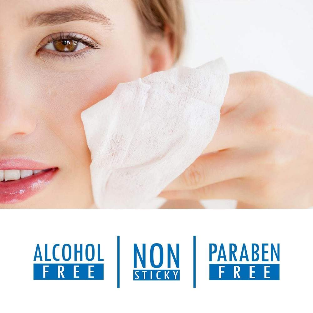 Nyamah Facial Cleansing Wipes for Women & Girls - Makeup Remover & Deep Cleansing Wet Tissues (25 Count) - Perfect for Travel, Gym & Daily Skincare Routine