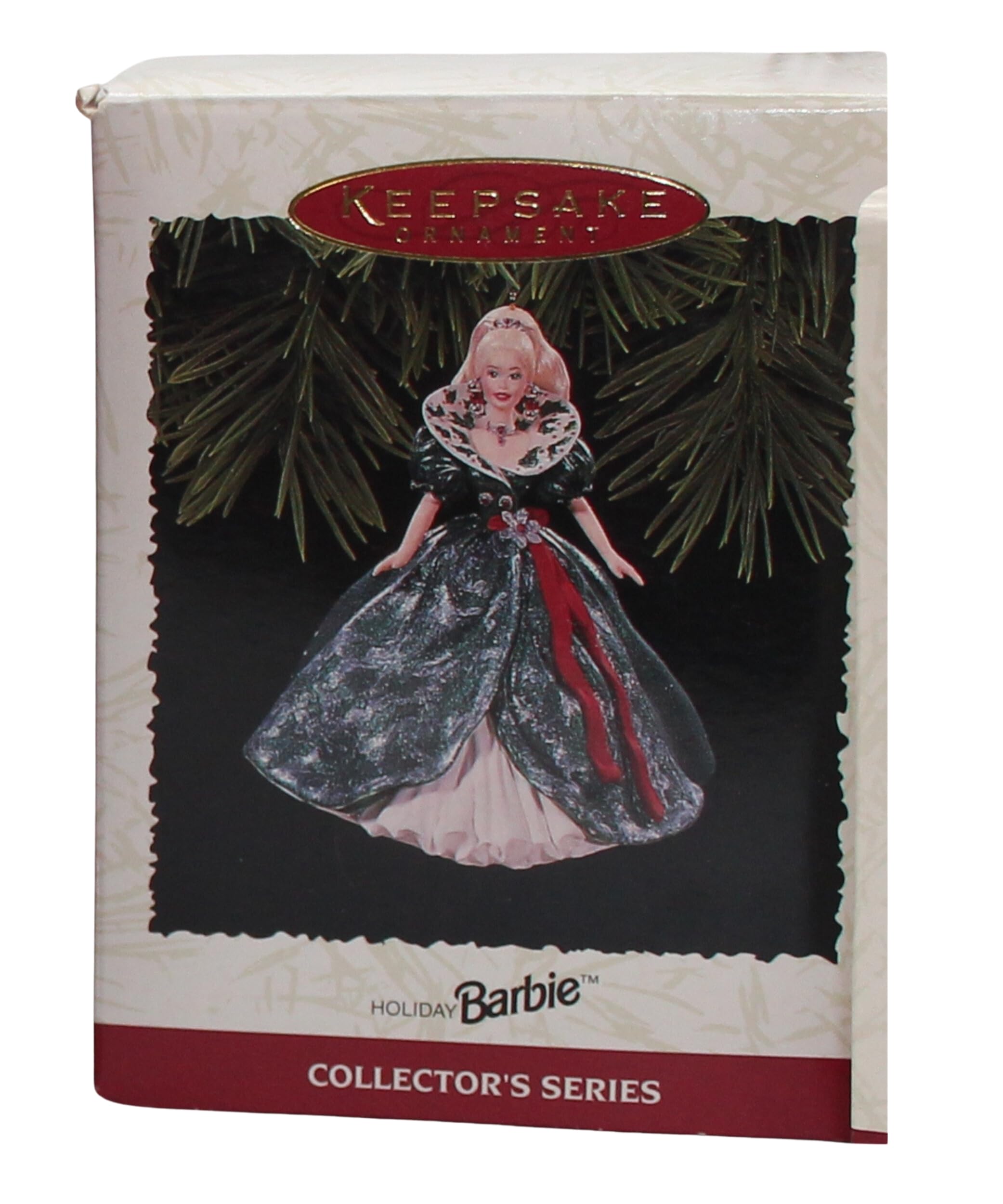 1995 Handcrafted Holiday Barbie Collector's Series Ornament - 3rd in Series | Christmas Tree Decoration, Gift for Collectors & Barbie Fans