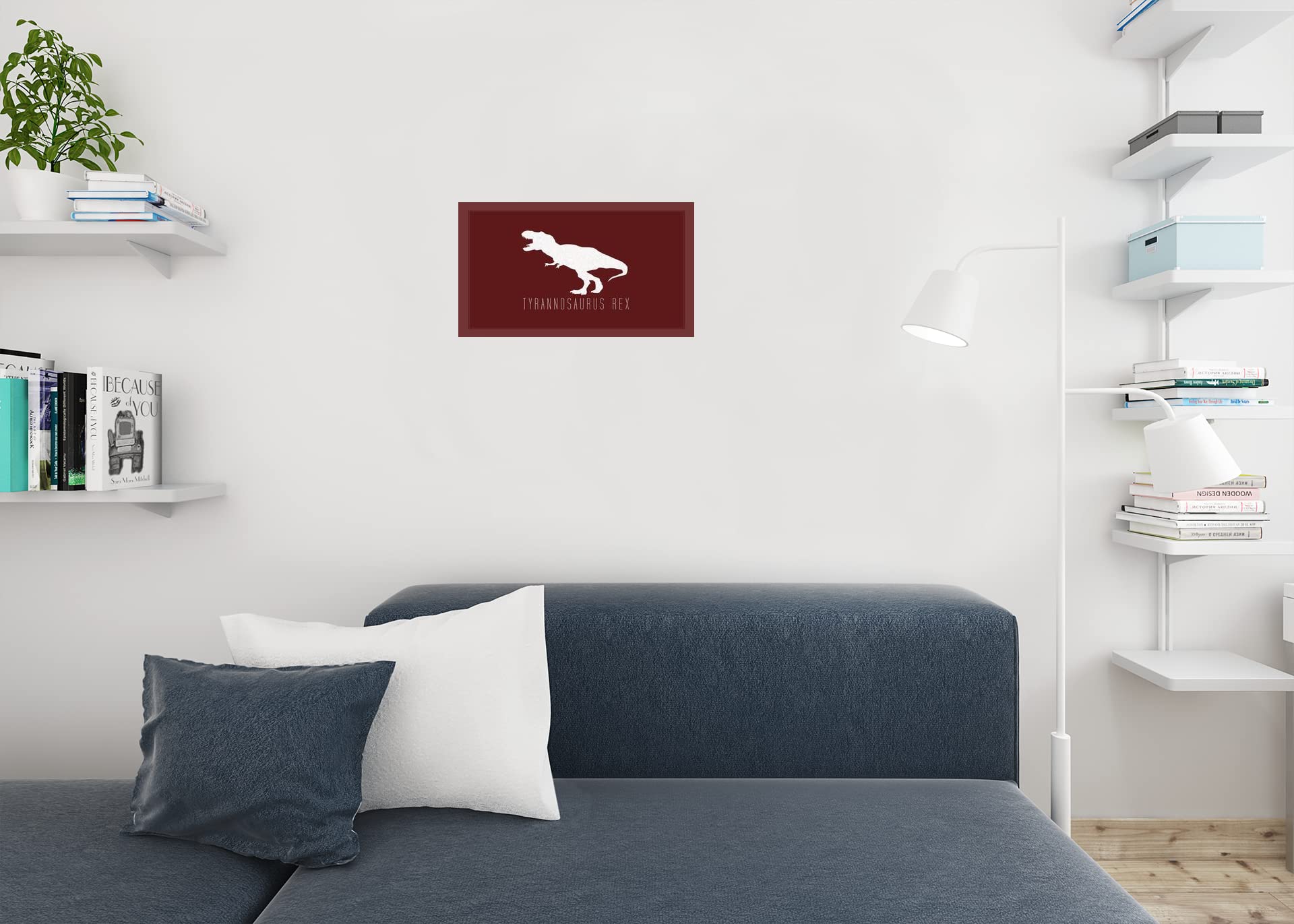 Tyrannosaurus Rex Dinosaur Poster for Kids Room - 18x12 Inch Dino Wall Art Prints, Bedroom Decor, Cool Dinosaur Pictures for Walls - Perfect for Nursery, Playroom & Classroom Decorations