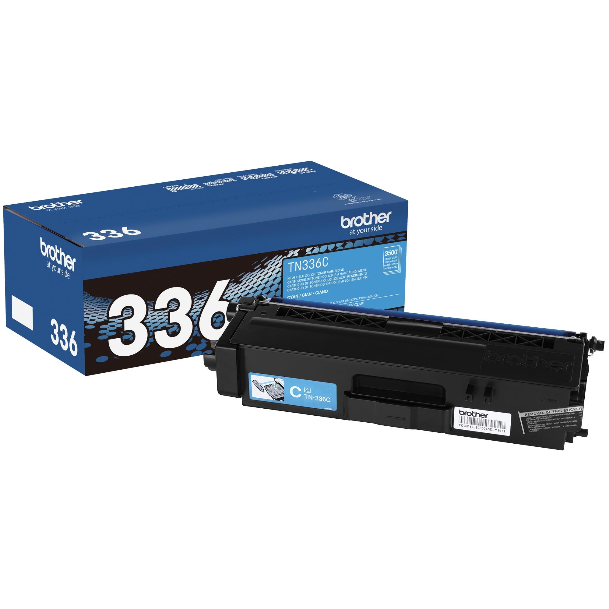 Brother TN336C Cyan Toner Cartridge - High Yield Replacement for Brother Printers | Perfect for Home, Office & School Printing Needs