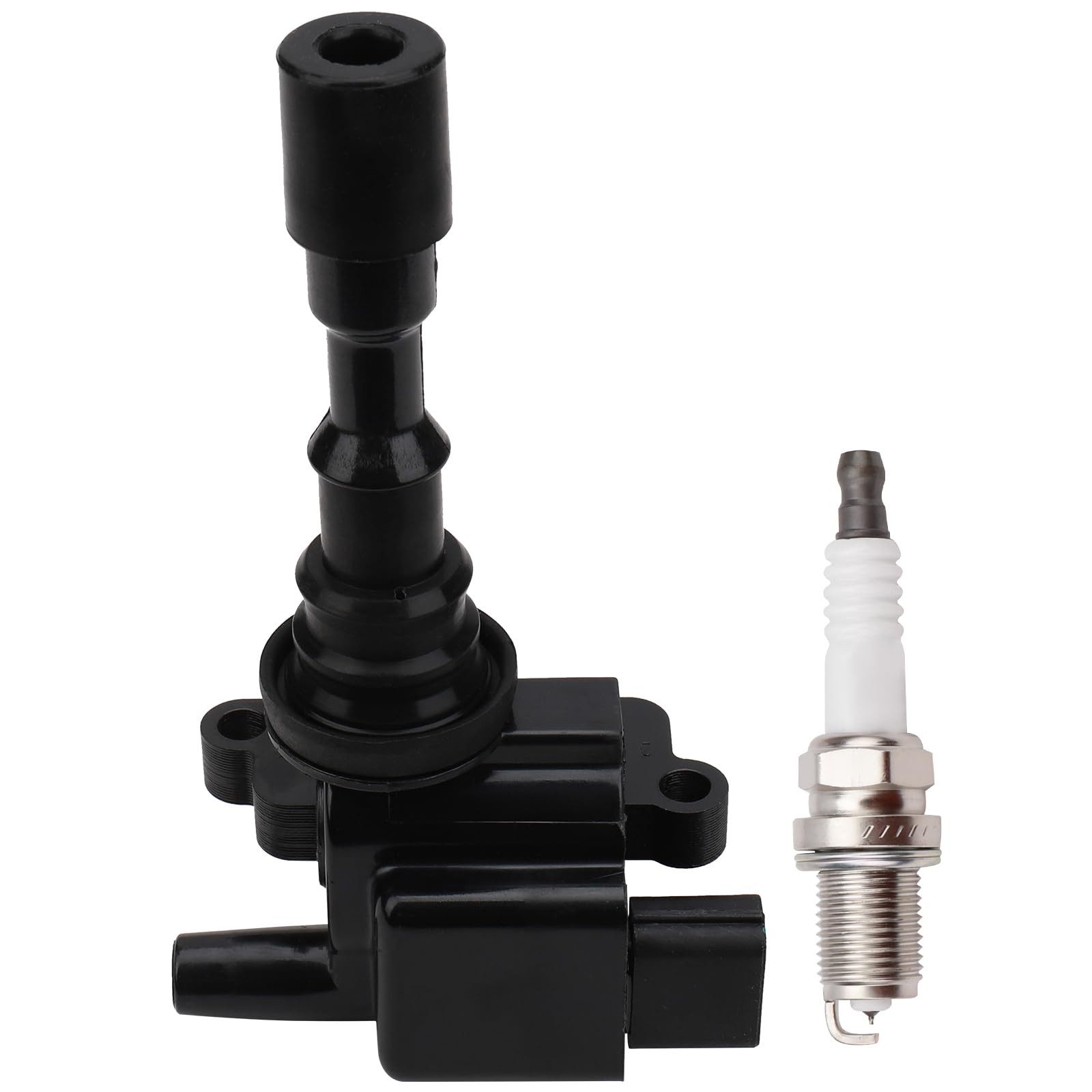 IRONTEK 3PCs Ignition Coil UF432 with 6 Spark Plugs & Wire Set - Compatible with 2001-2005 Hyundai XG300/XG350 & Kia Sedona - Replaces UF432 2730039000 C1353 - Perfect for Engine Tune-ups & Performance Upgrades