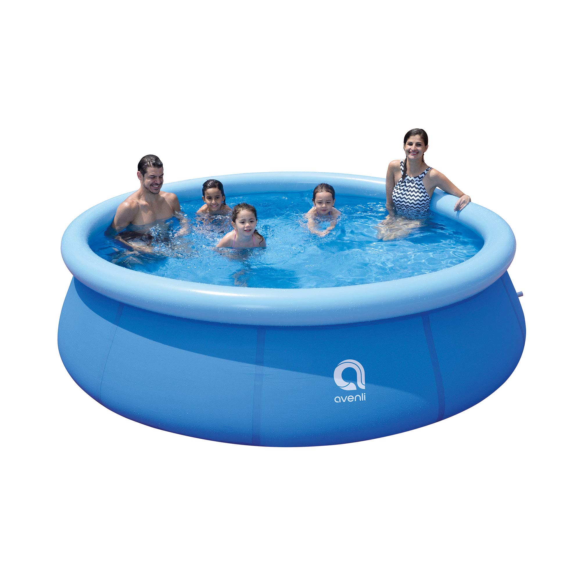 JLeisure Avenli 17807 10ft x 30in Inflatable Above Ground Swimming Pool for Kids - 3 Person Capacity, Quick Setup, Outdoor Backyard Water Play (Blue, 2 Pack) - Perfect for Summer Parties, Family Fun, and Backyard Relaxation