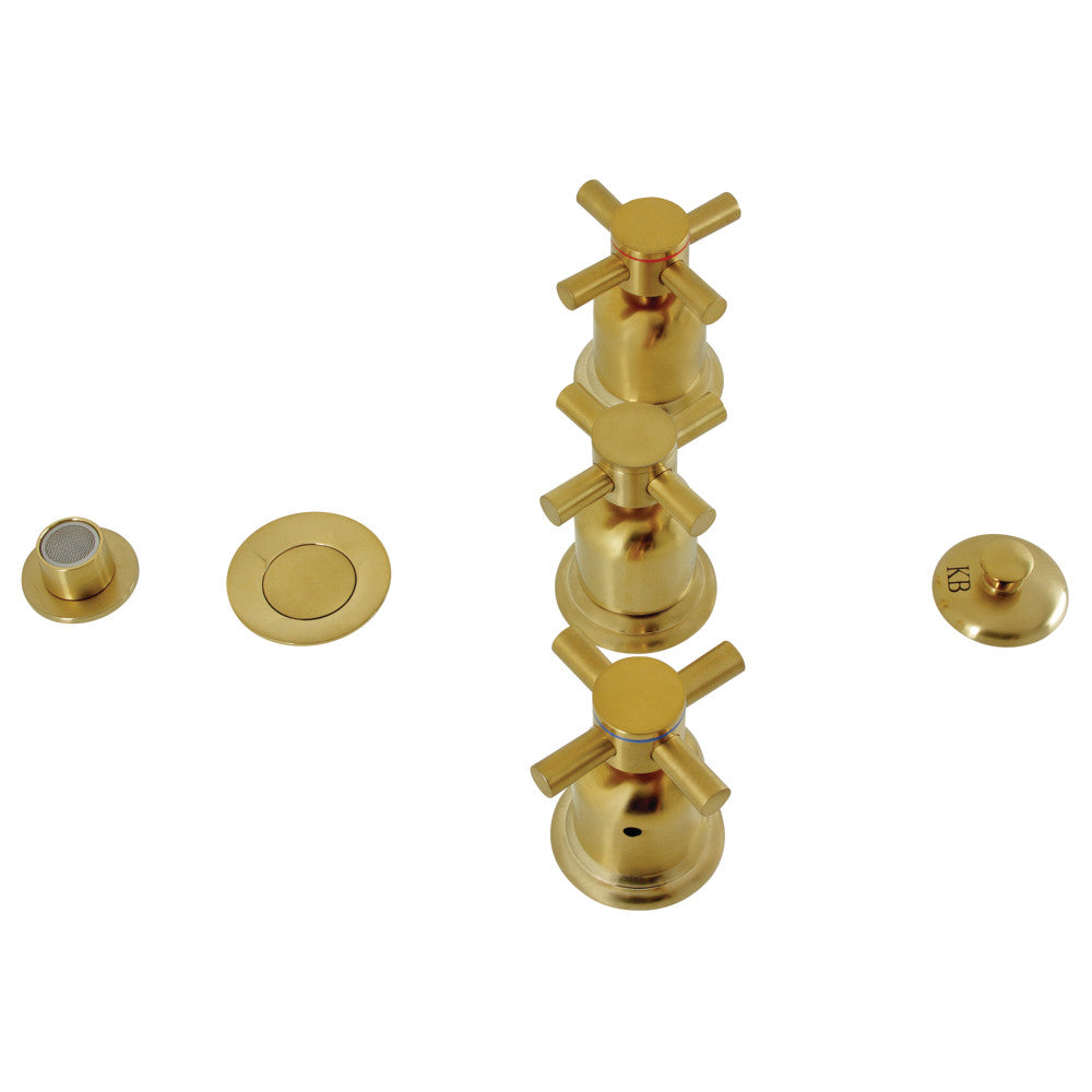 Kingston Brass KB6325DX Concord Three Handle Bidet Faucet