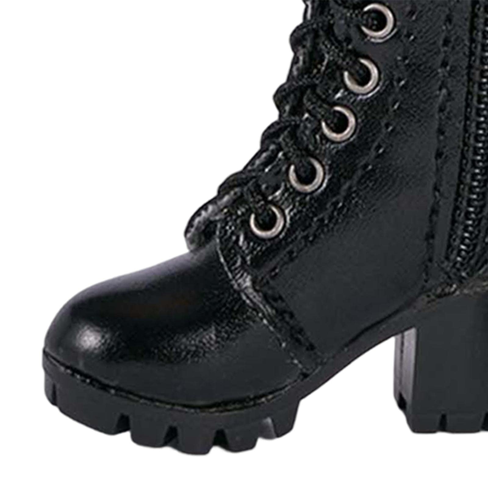 Yiju 1/6 Scale Black High Heel Boots for 12 Inch Female Action Figures & Doll Models - Perfect for Collectors, Cosplay, and Display Scenes
