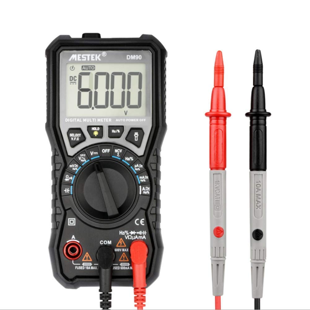 SH-CHEN High-Precision Digital Multimeter - Auto-Ranging 6000 Counts, Measures Voltage, Current, Resistance, Capacitance - Professional Electrician Tool for Home, Car & Industrial Electrical Testing