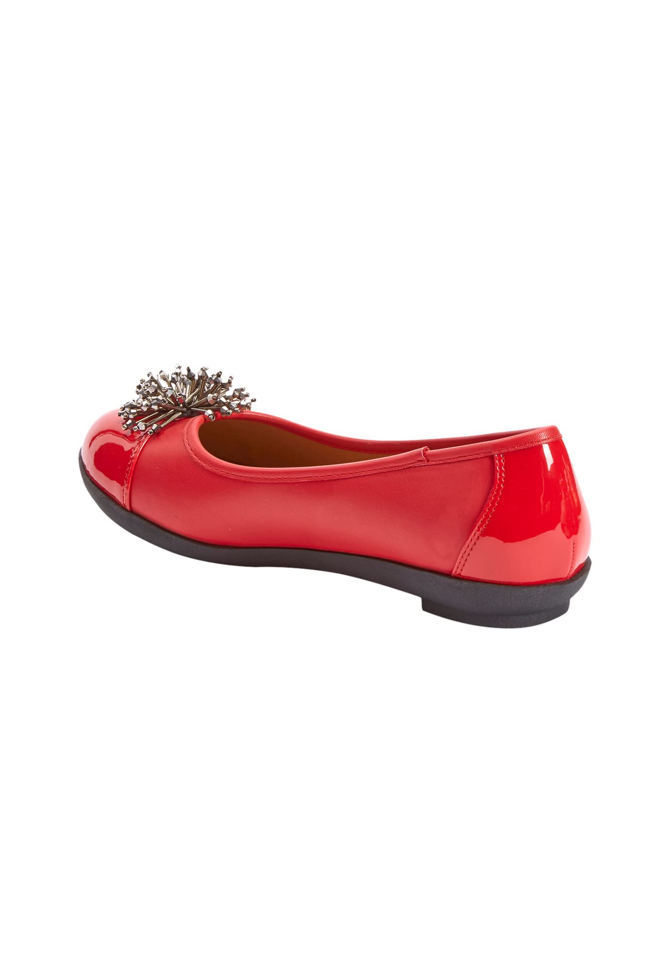 Comfortview Women's Wide Width The Jancis Flat - Comfortable Slip-On Shoes for Work, Travel & Everyday Wear