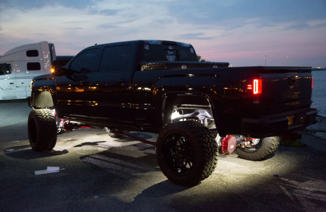 GMC Sierra 2500/3500 2014-2019 Smoked OLED Tail Lights - Compatible with 3rd Gen Single Wheel Models (OEM Halogen Replacement) - Upgrade for Night Driving & Enhanced Visibility