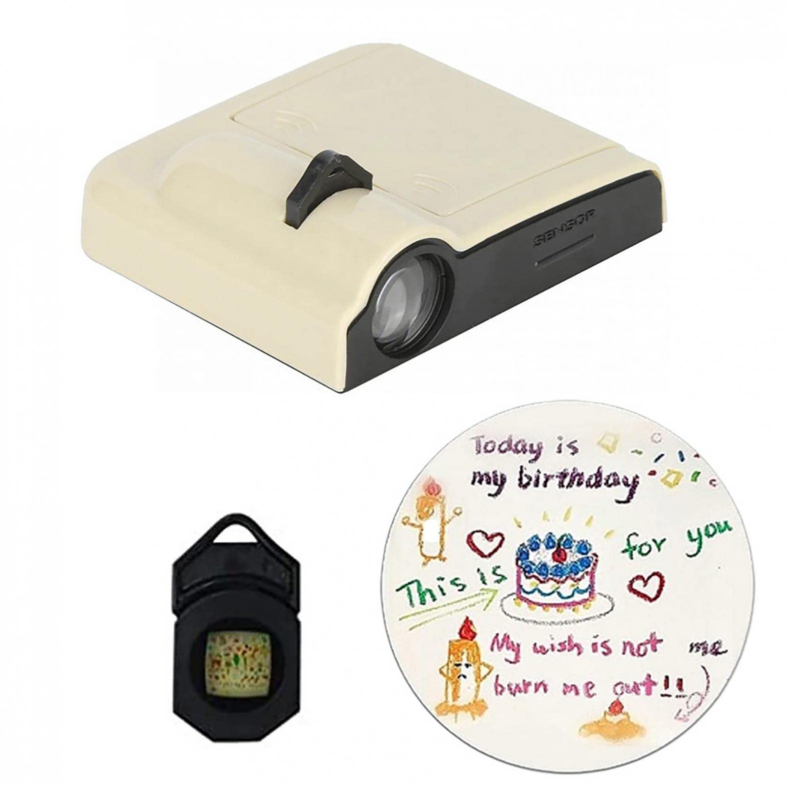 Creative Happy Birthday Projection Light - Electronic Party Decoration Projector with Ambient Lighting for Birthday Banner Background | Perfect for Indoor Celebrations, Home Parties & Special Events