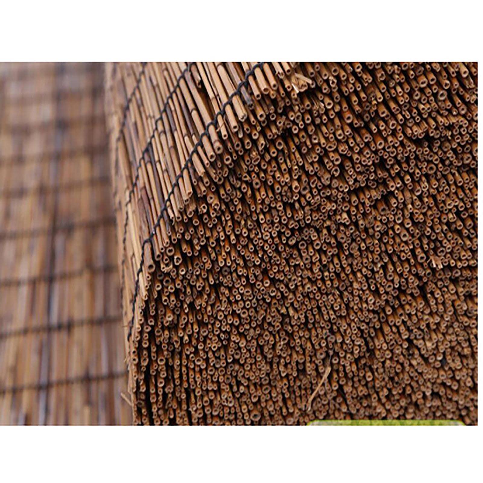 Tophacker 4ft High Bamboo Privacy Screen - Natural Reed Fencing Roll for Patio, Garden, Balcony & Outdoor Decor | Perfect for Creating Private Spaces in Backyards, Pool Areas & Restaurant Seating