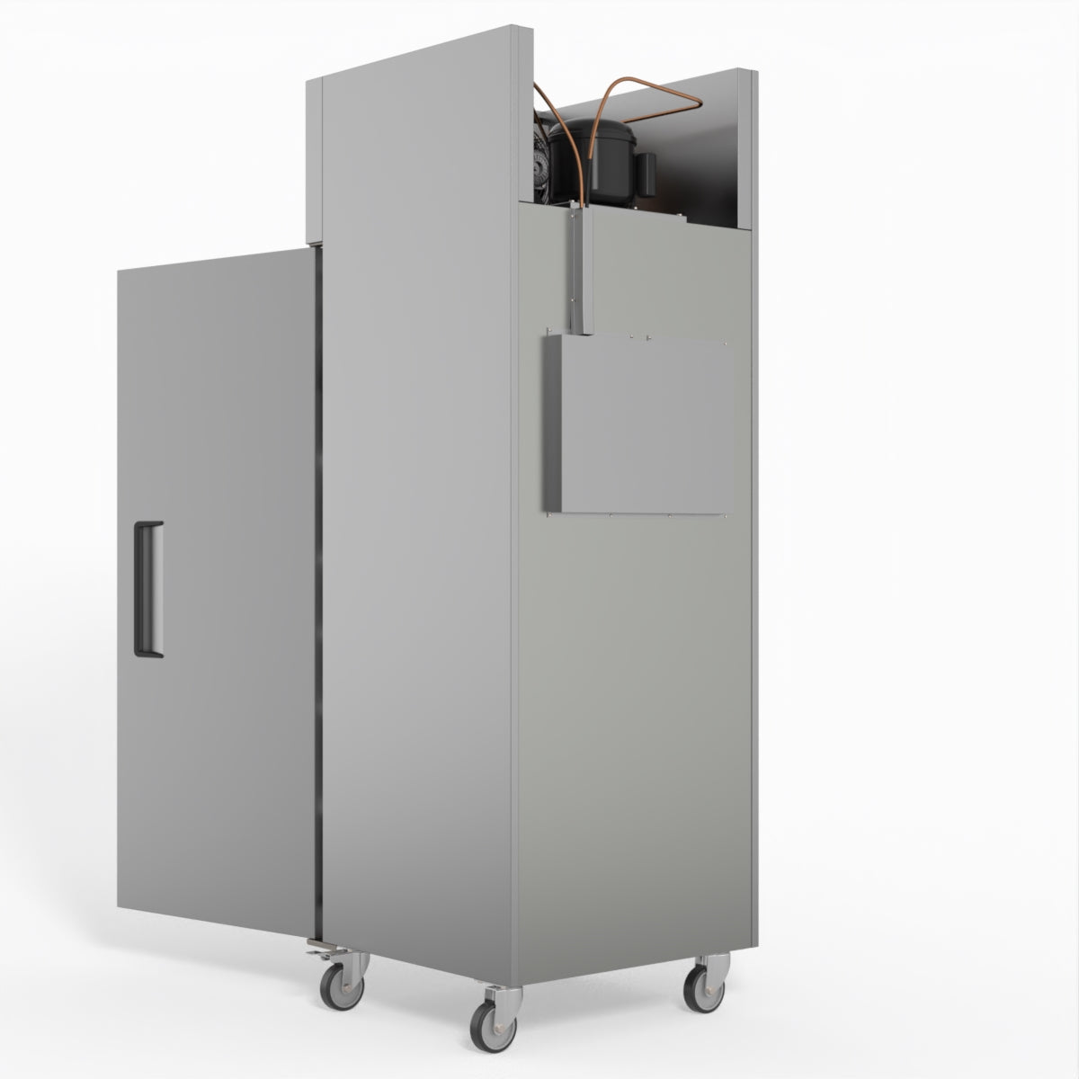 429L Stainless Steel Upright Single Door Refrigerator - Commercial Kitchen, Restaurant, Bar & Home Use