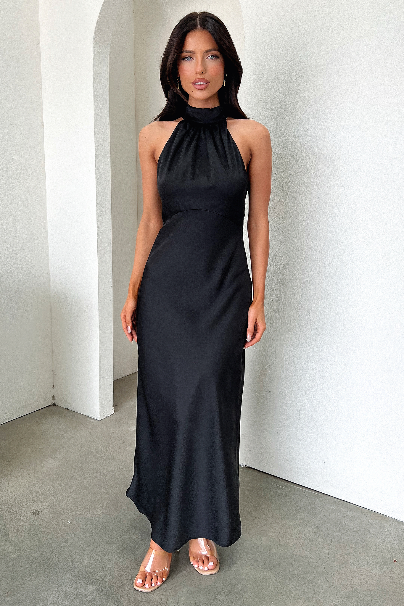 Elegant Daphne Black Dress for Women - Perfect for Parties, Weddings & Evening Events