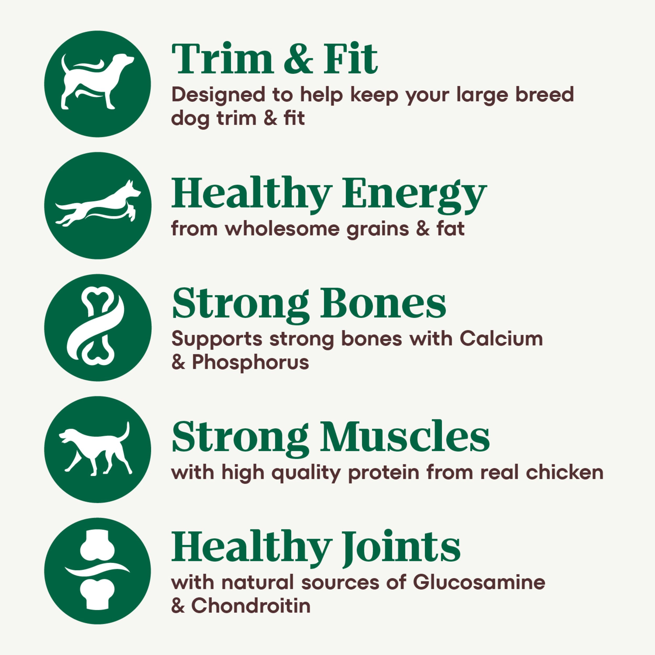 Nutro Natural Choice Senior Large Breed Dry Dog Food - Chicken & Brown Rice Recipe, 30 lb Bag | High Protein for Joint Health & Digestion | Ideal for Aging Large Dogs at Home or Travel