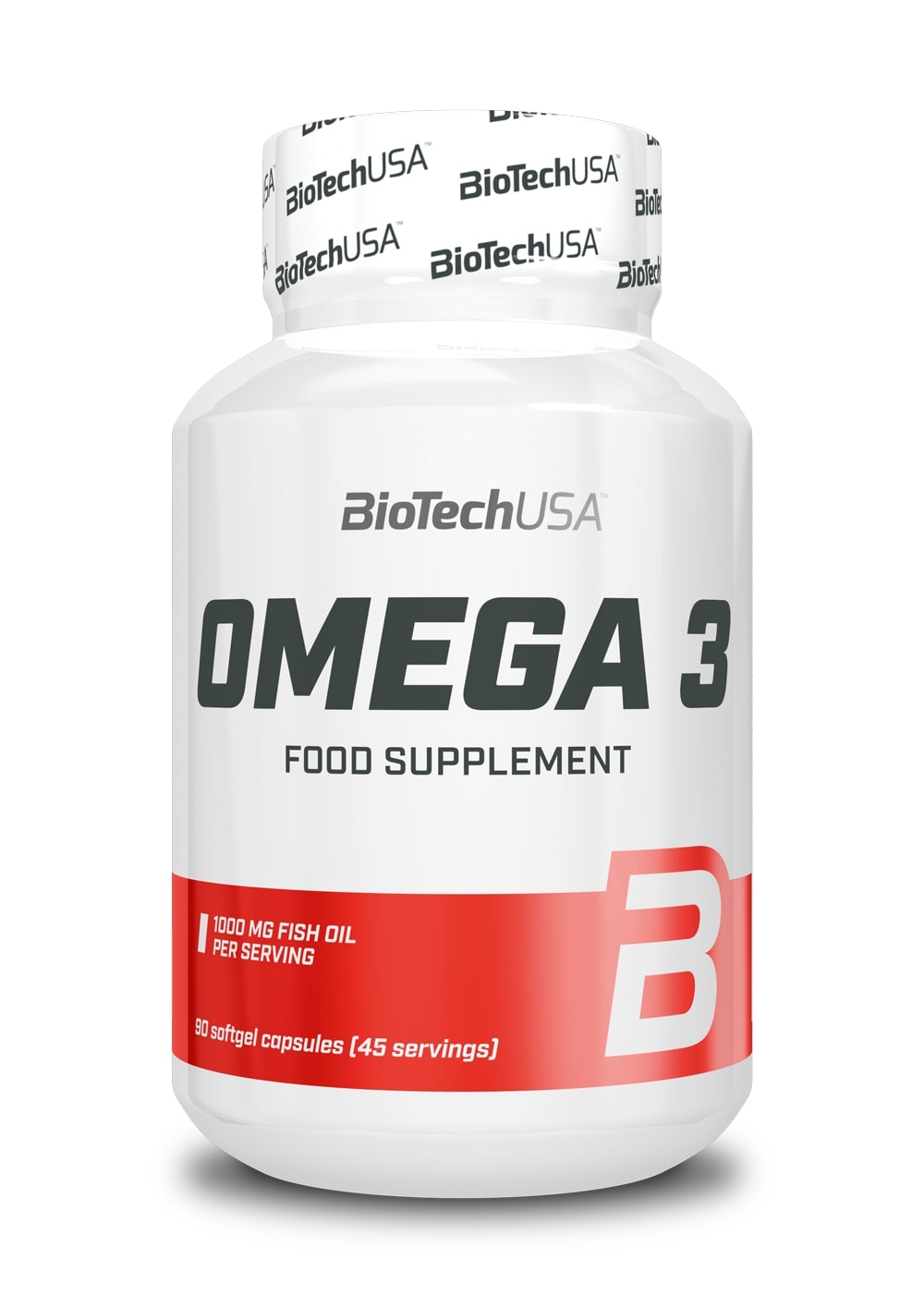 BioTechUSA Omega 3 Fish Oil Supplement - 90 Softgel Capsules for Heart, Brain & Joint Health - Supports Cardiovascular Function & Cognitive Performance